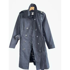 Monroe And Main Coat Size XL Pea Coat Black Jacket Women’s Parka Wool Blend (17)